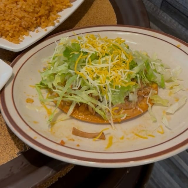 Beef Tostada.