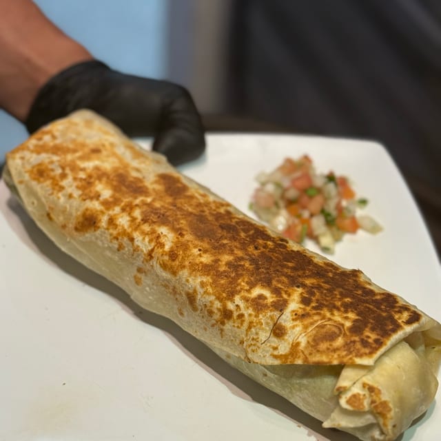 Shredded Beef Burrito.