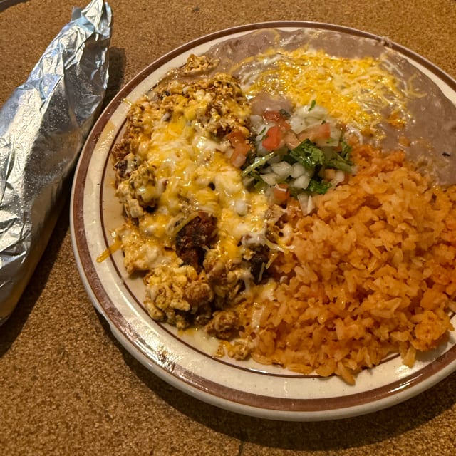 Chorizo with Eggs.